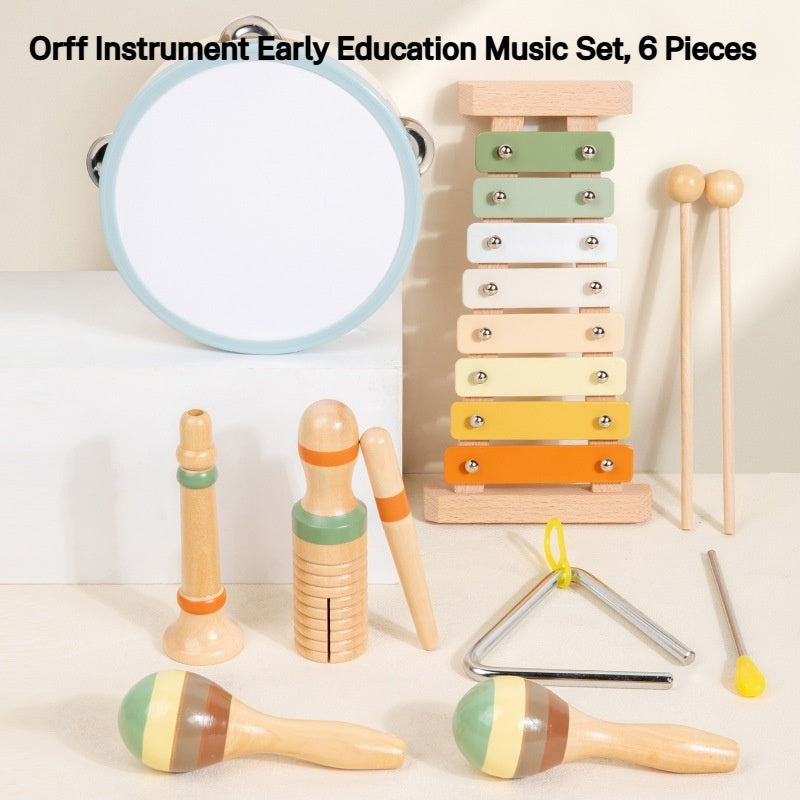 Ensemble de musique de percussion éducative en bois pour tout-petits