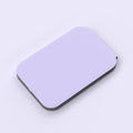 Miroir de maquillage pliant LED en cuir