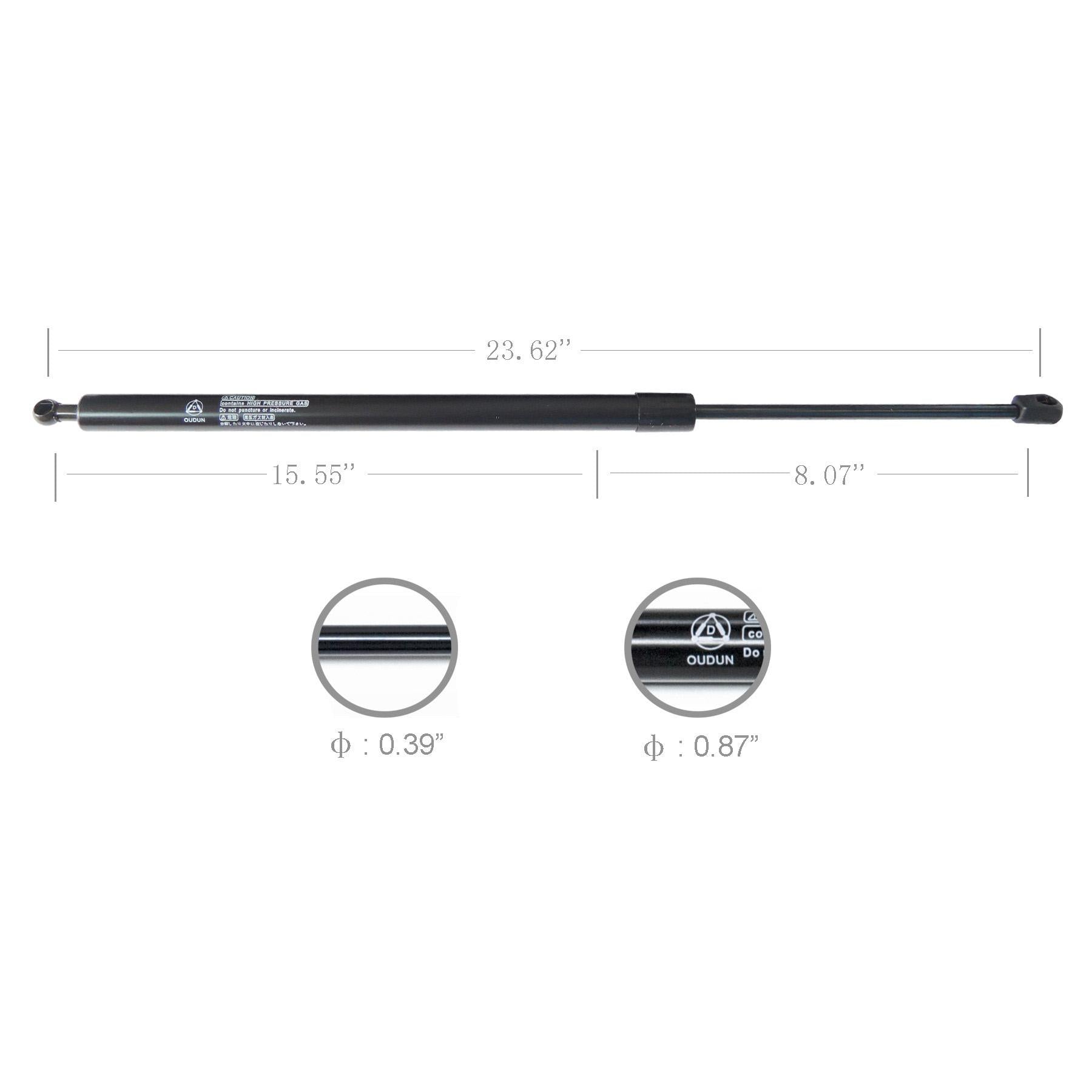 2pcs porte-ascenseur arrière Hatch Gas Lift Supports Strut Shocks Fit Cherokee Wagoneer