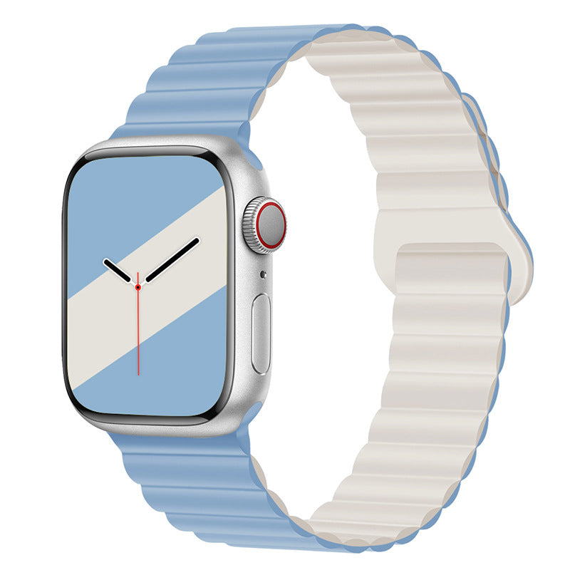 Bracelet de montre magnétique en silicone bande