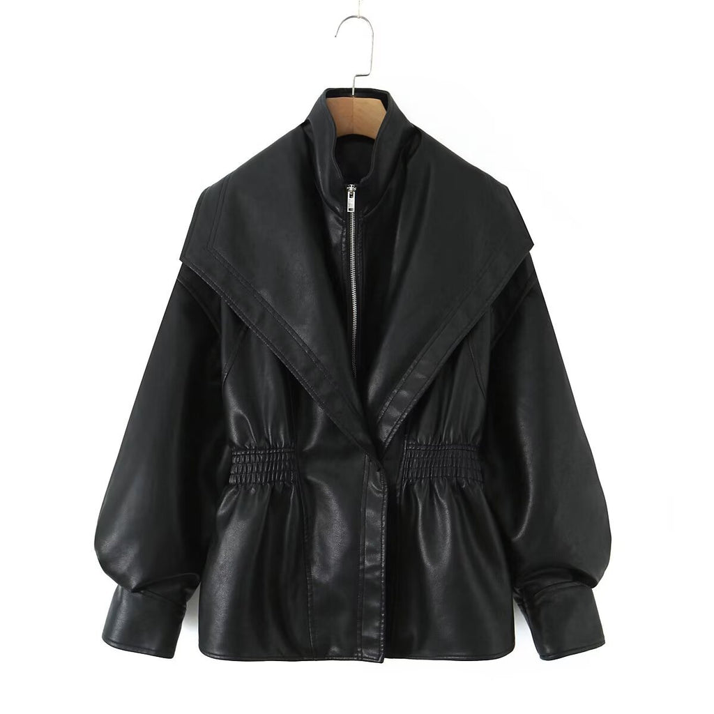 Transcription Collier en cuir perdu Veste Femme Top