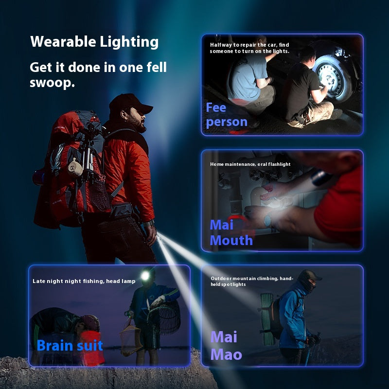 LED lumière nuit pêche extérieur torche doigt