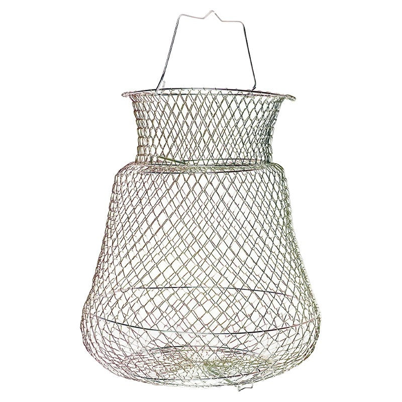 Fil en acier Fish Protection pliant panier Net Pocket Put Metal Inox Cage tissé