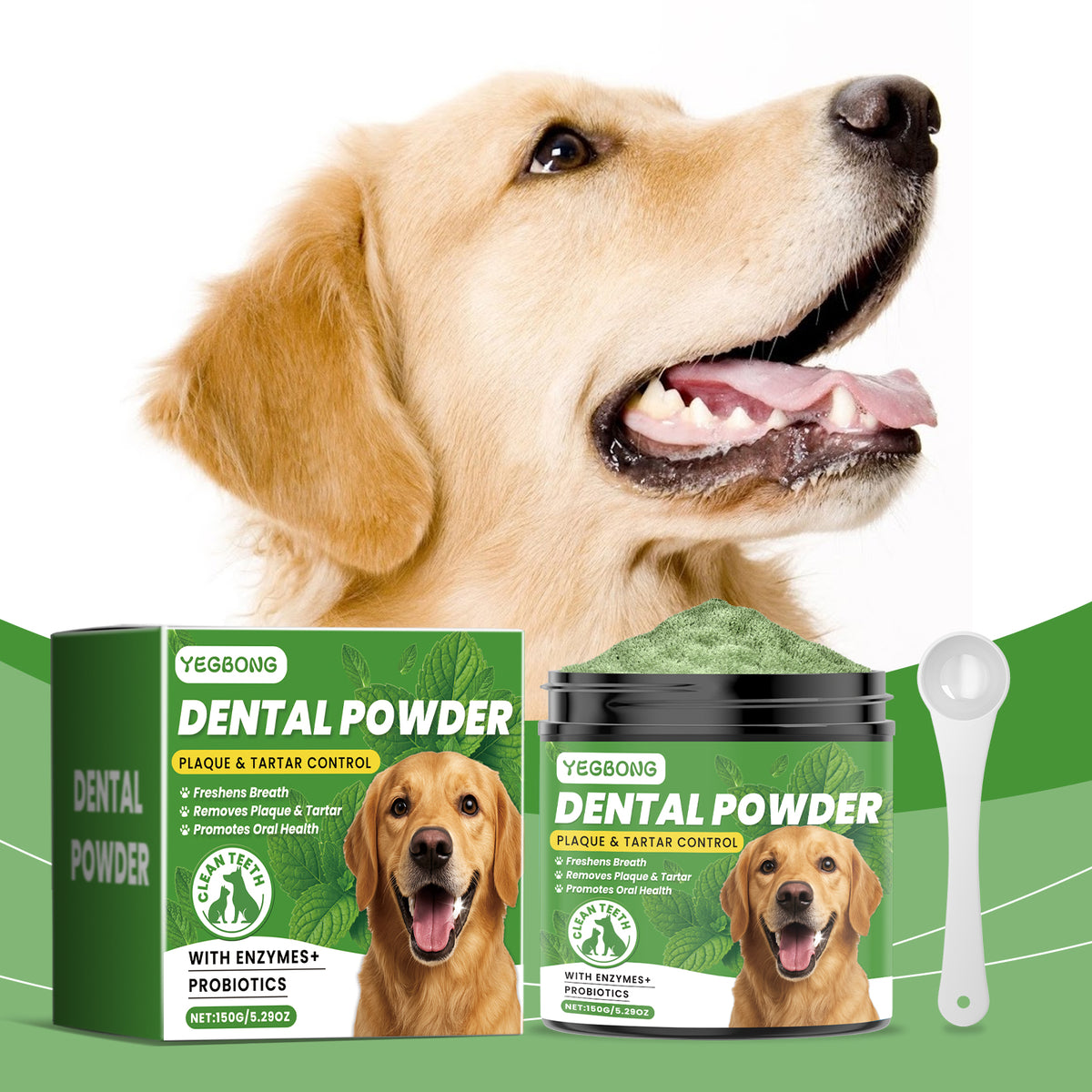 Dog teeth cleaning powder