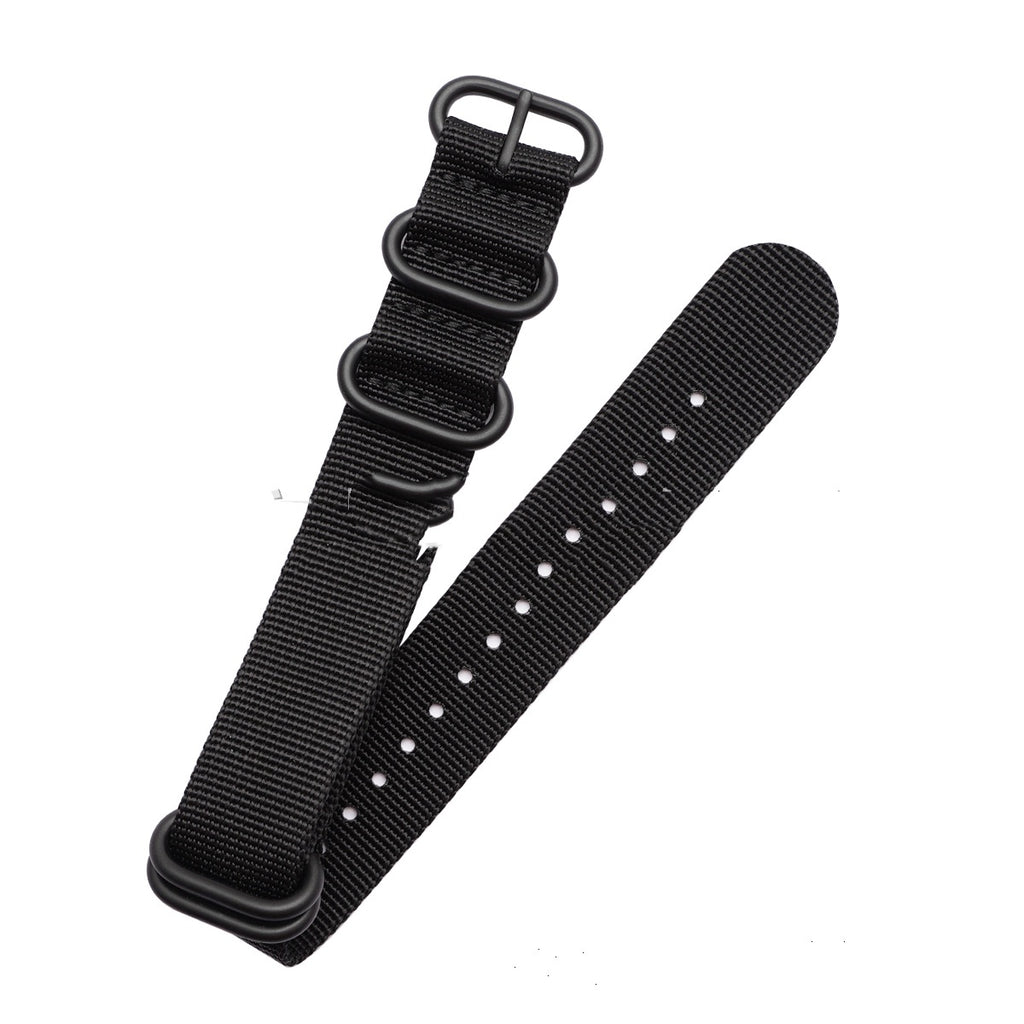 Convient pour le bracelet de montre en nylon de couleur solide