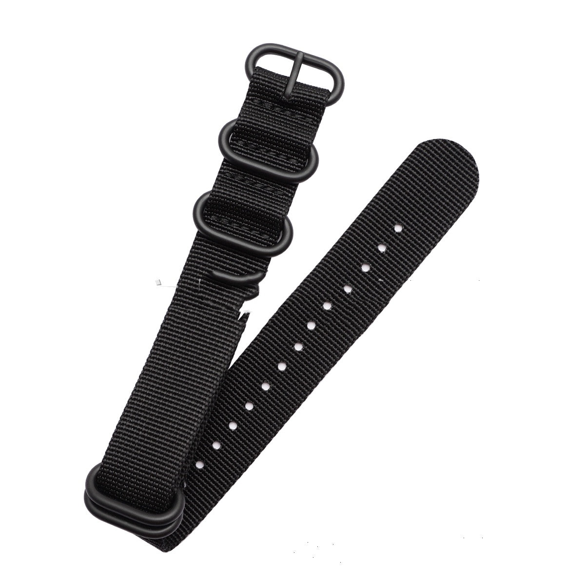 Convient pour le bracelet de montre en nylon de couleur solide