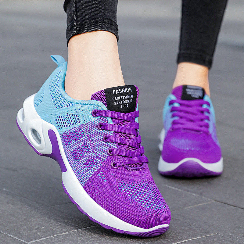 Femmes Flyknit Mesh Chaussures en Plus Tailles Chaussures de course confortables
