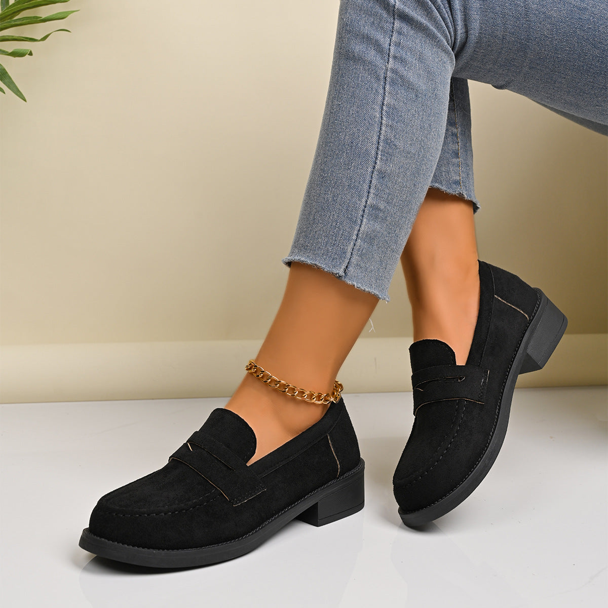 Chaussures Suede Vintage de style britannique