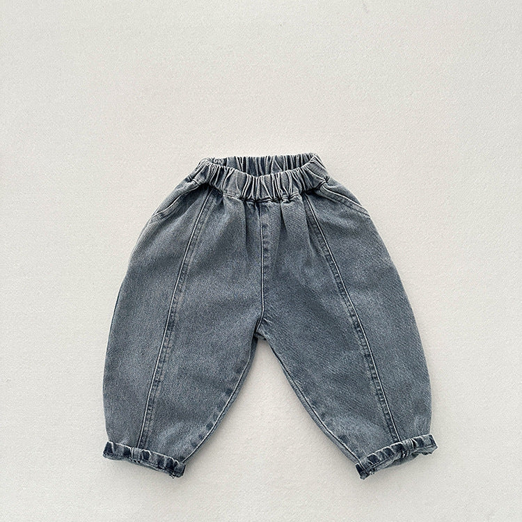 Pantalon de style japonais simple Retro Baggy