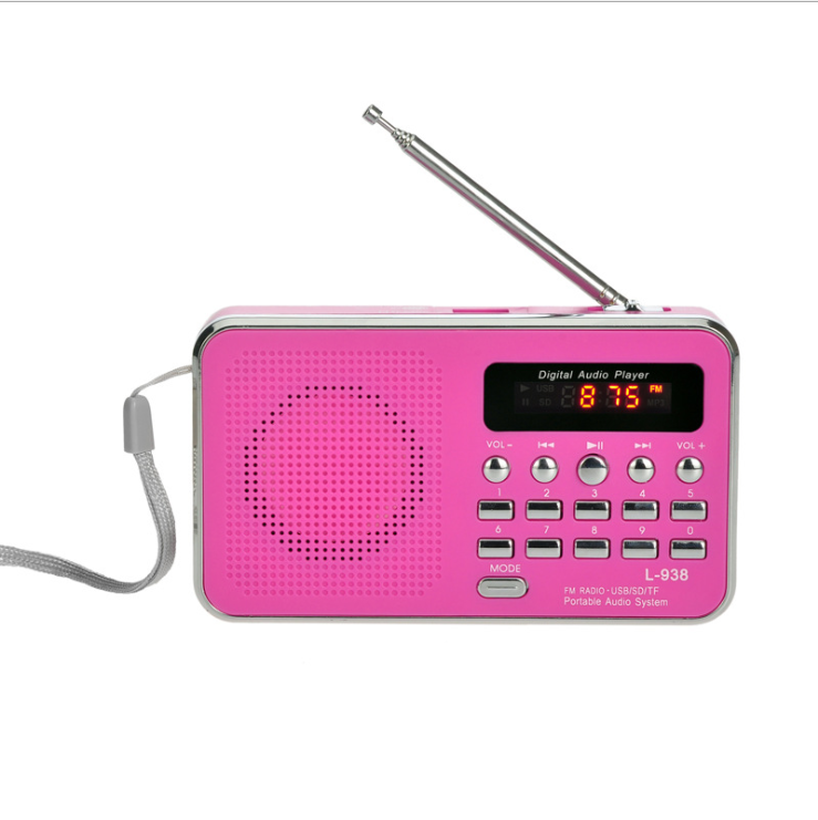 Multi-fonction carte radio portable mémoire MP3 lecteur de musique petite enceinte