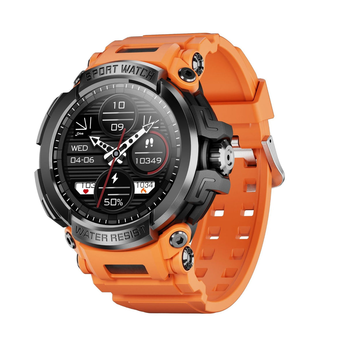 Smart Watch Bluetooth-compatible Appel de fréquence cardiaque Pression artérielle Sang Oxygène Sommeil Moni