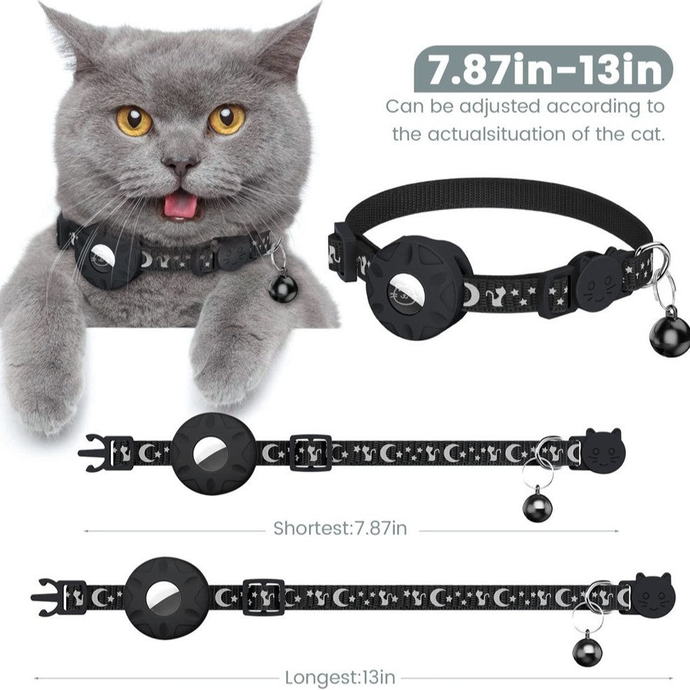 Collier de chien de chat Star Moon réfléchissant