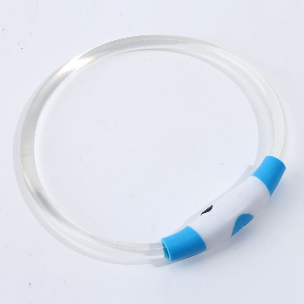 Fermoir de fibre optique haute transparence Émettant la lumière Collier LED rechargeable
