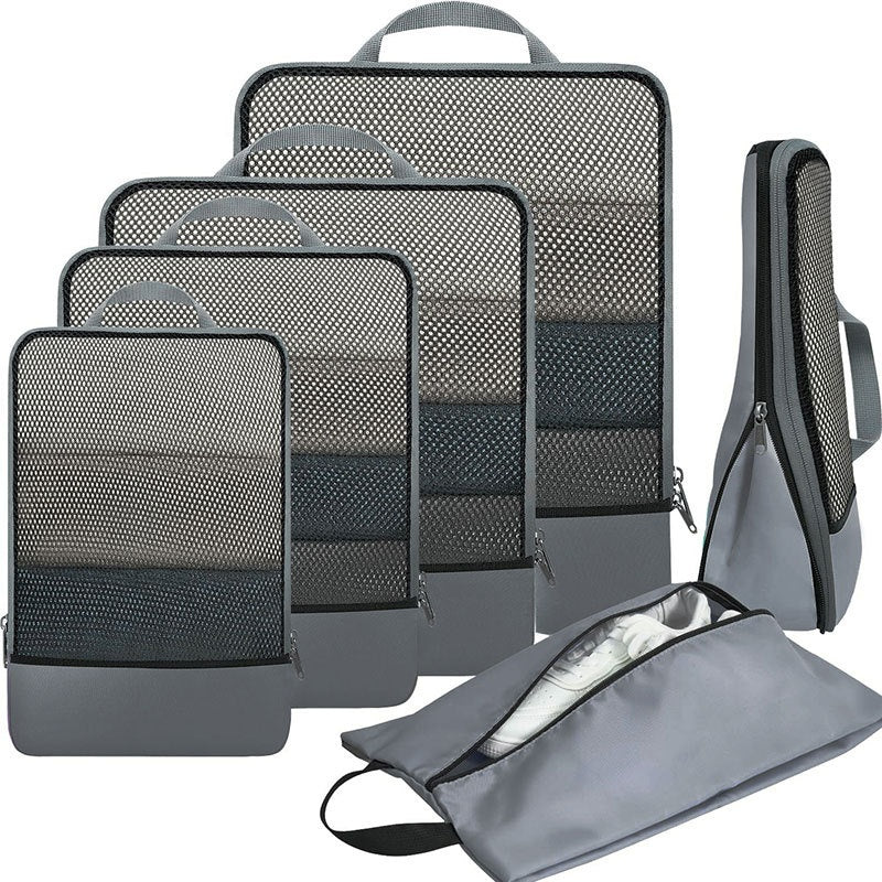 6-Piece Compression Travel Storage Bag Set to Organize Your Gear