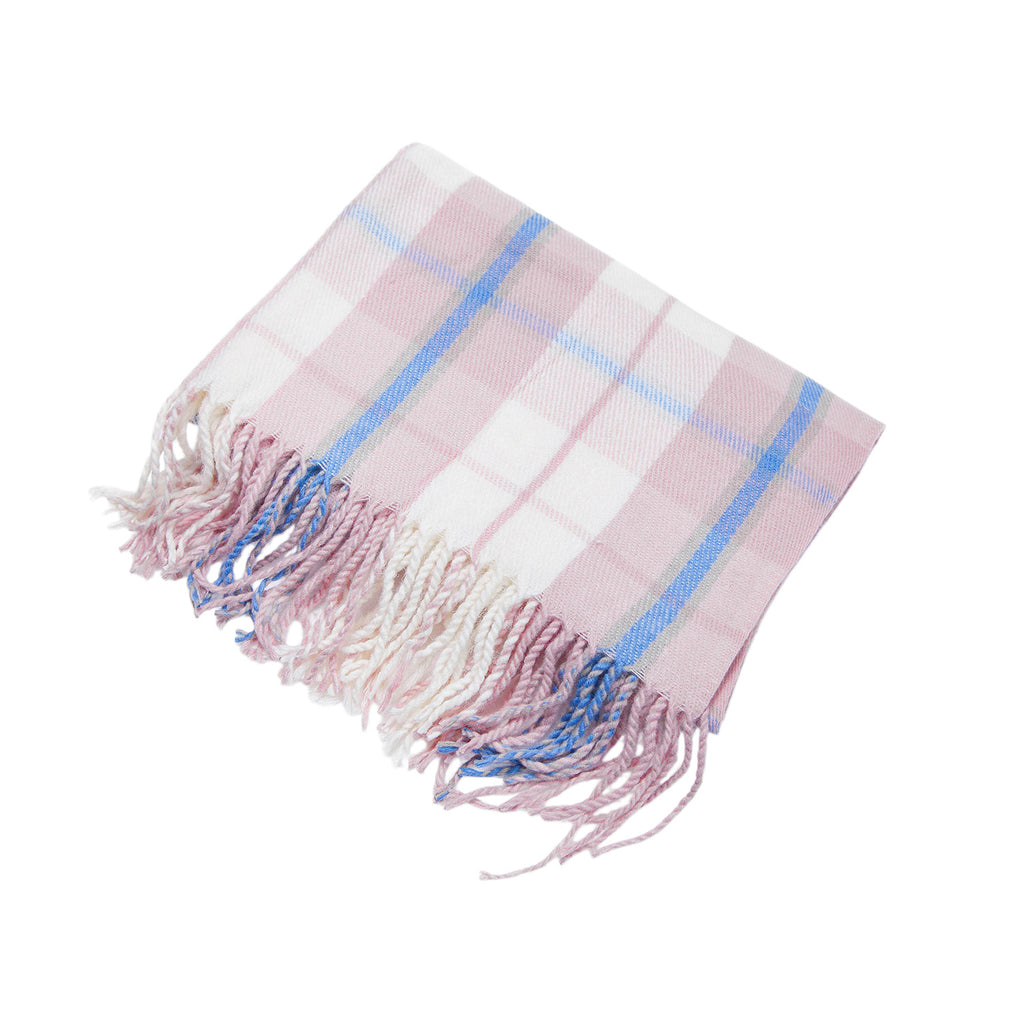 Homme et femme de style britannique Couple écharpe avec grand motif de plaid
