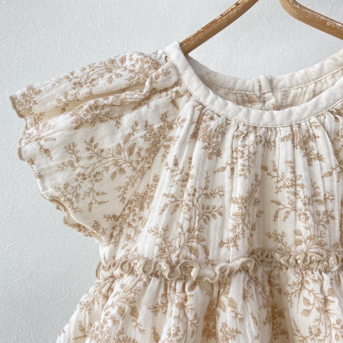 Rompers de bébé imprimé Onesie Baby Crepe