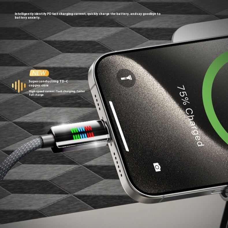 Super Fast Charge 240W Type-C Racing Light Charging Cable