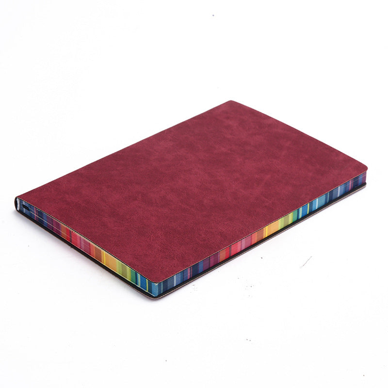 Couleur Rainbow Side A5 Cover en cuir Notebook