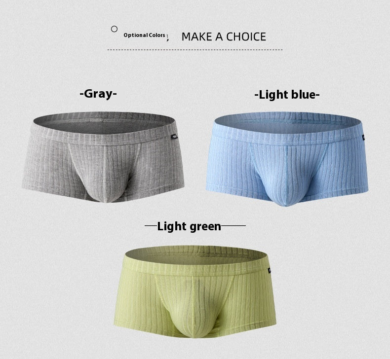 Homme faible taille Un seul calque U convex Boxer Short sport respirant