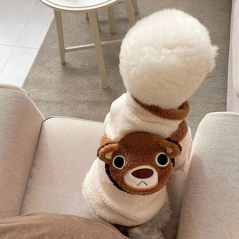 Envoyer un petit paquet de vêtements de chien pour Teddy avec un cœur