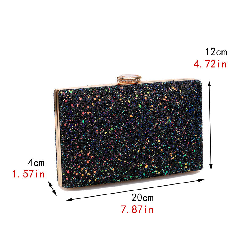 Sac d'embrayage pour dames à paillettes