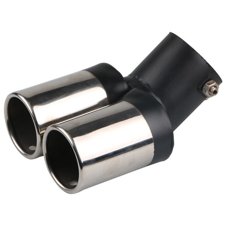 Automobile Universal Tail Double silencieux d'échappement en acier inoxydable