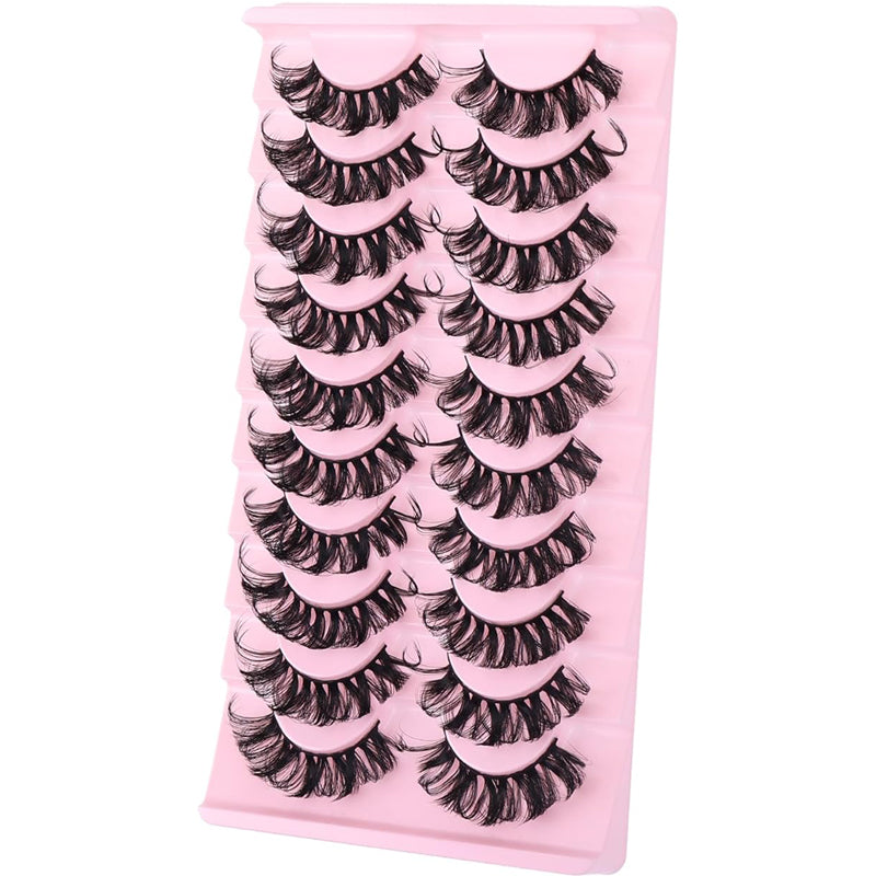 10 paires de faux cils Cils Cluster d'extension