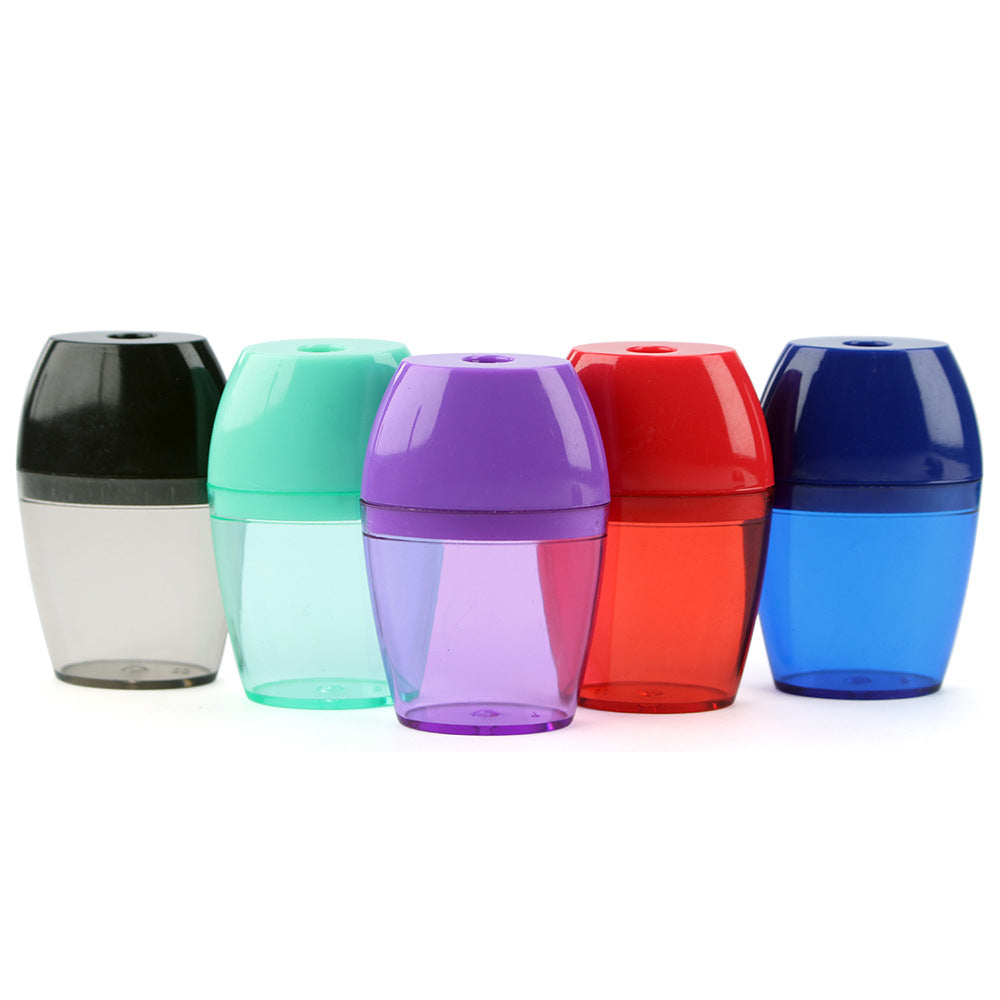 Aiguisseur de crayon en plastique Classic multi-couleur Aiguisseur de crayon fournitures scolaires