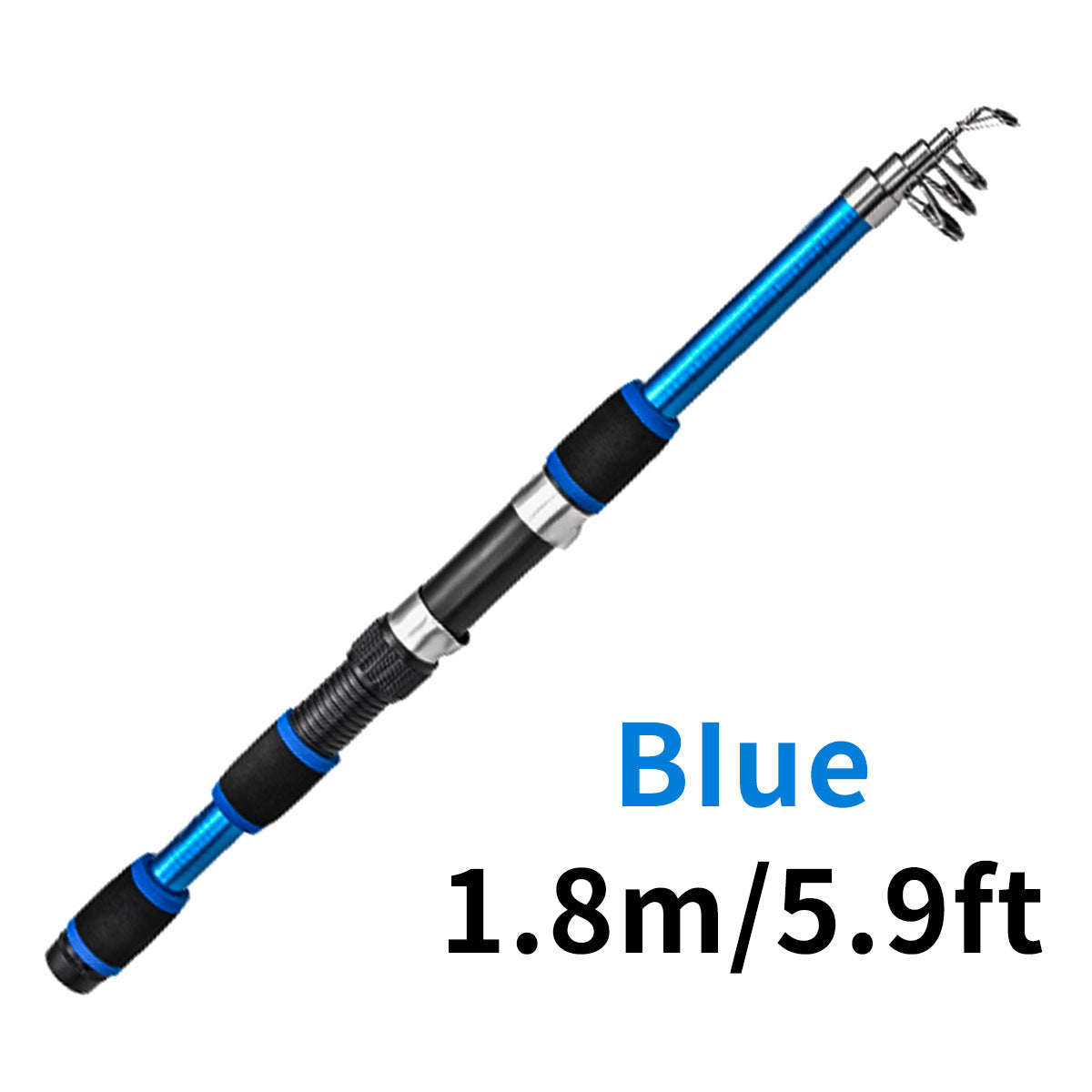 Tige télescopique de lure pour enfants Section courte en verre Acier Pack dur Snakehead Rod Lancer 18