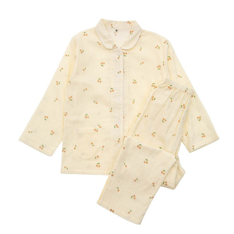 Spring and Summer Long-Sleeved Pajama Set for Boys and Girls