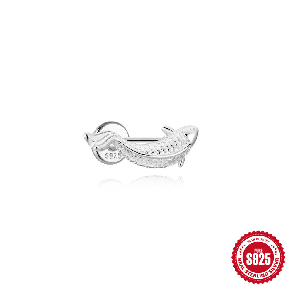 Boucles d'oreilles européennes et américaines S925 Argent Sterling Cartilage Helix Piercing Stud