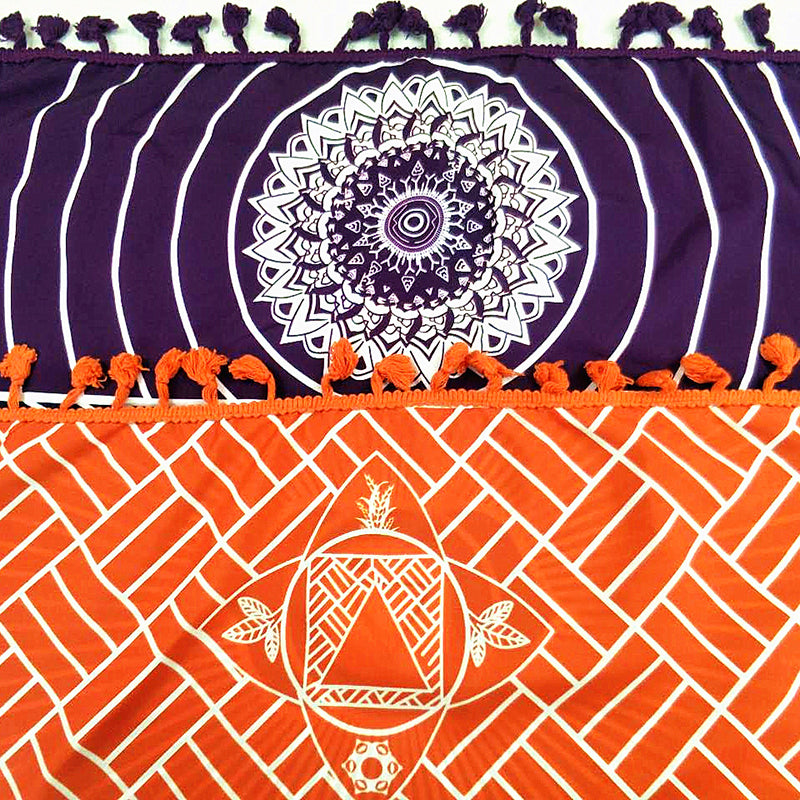 Bohemia Inde Mandala Blanket Beach Tapis de yoga