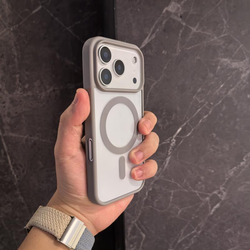 Boîtier de téléphone non jaune Transparent magnétique ultra-mince Protection anti-goutte