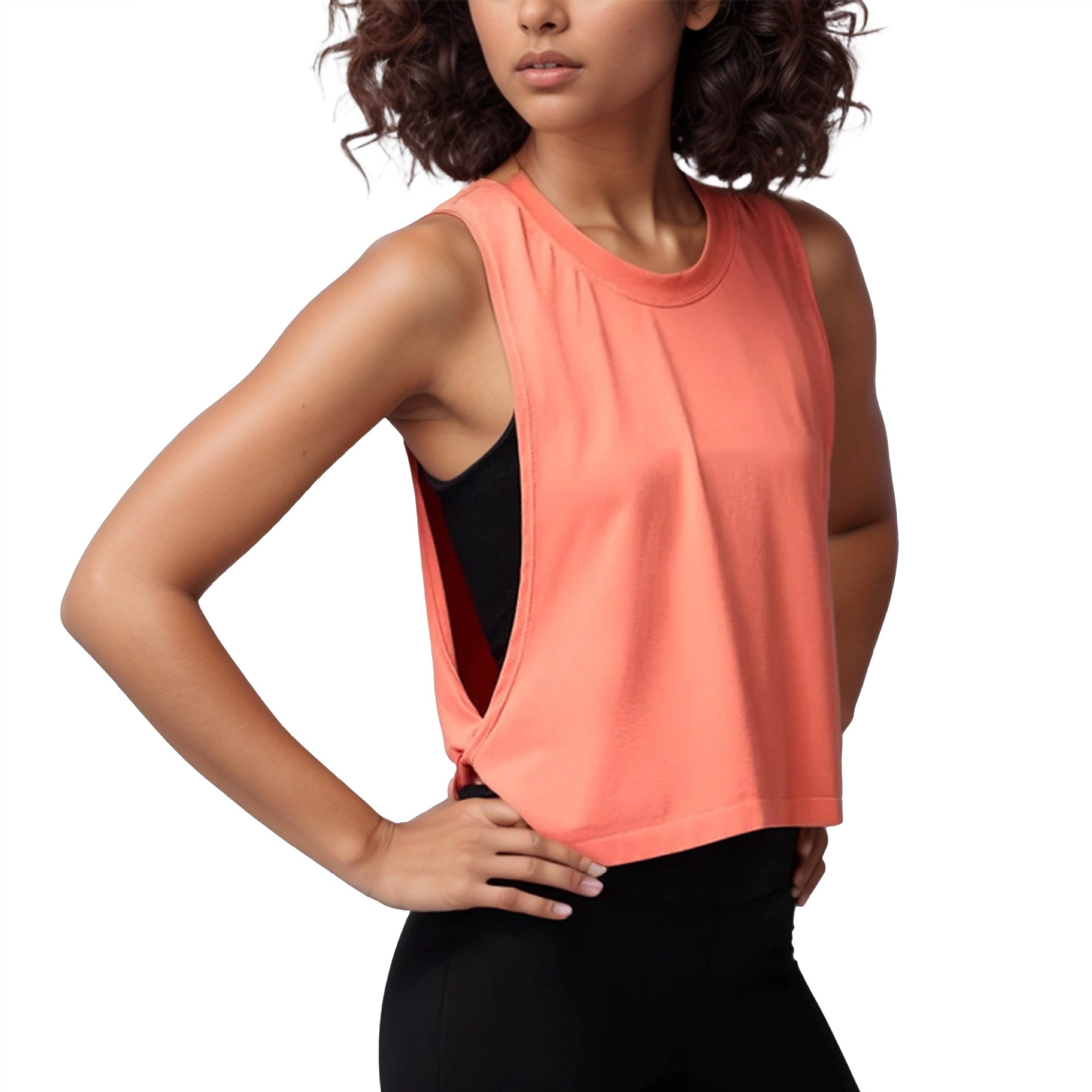 Loose Sleeveless Blouse Sports Veste d'été pour femmes Clo de course respirant léger
