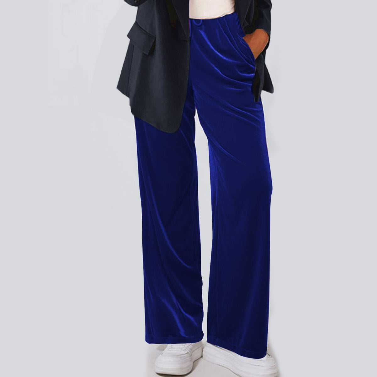 Straight-leg corduroy trousers for autumn