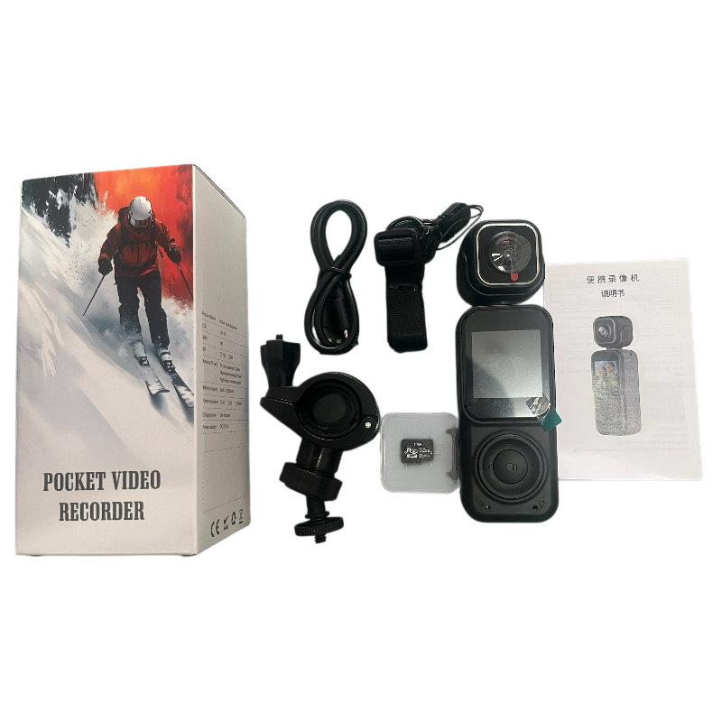 Panoramic Sports Camera Handheld DV Outdoor HD 4K Dual Lens Cycling Recorder Caméra