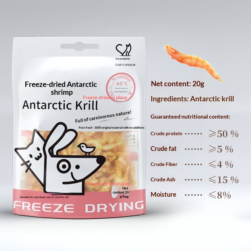 Aliments pour animaux de compagnie congelés