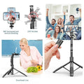 Selfie Stick Double Fill Light Bluetooth-compatible Stabilisateur à main Sol télescopique R