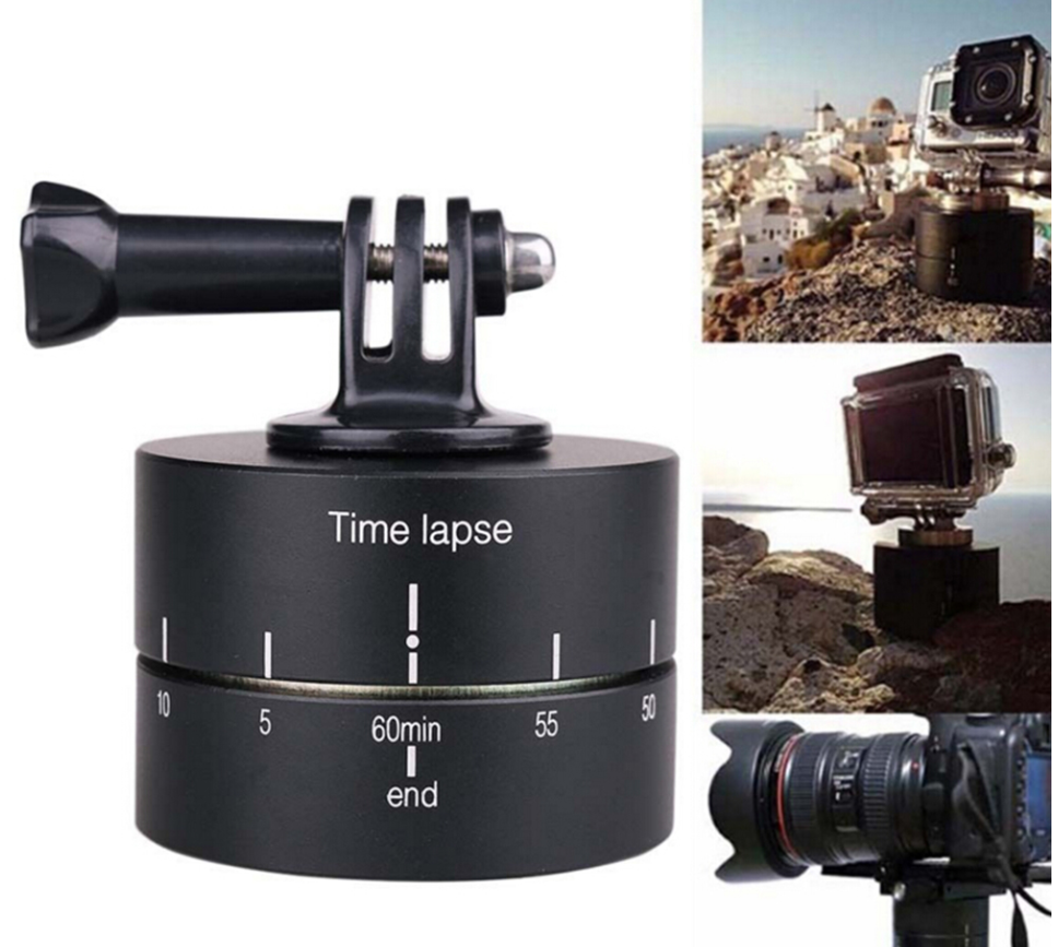 Compatible avec Lapse 360 Degree Auto Rotation caméra Tripod Head Base 360 Rotation Timelaps