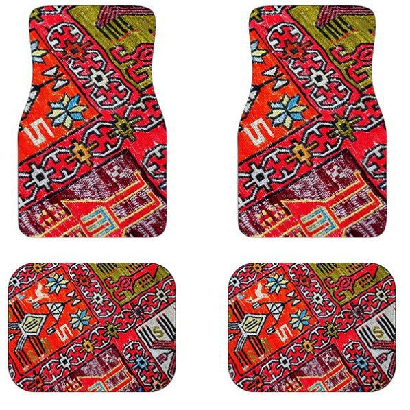 Creative Bohemian Retro Car Floor Mat Set