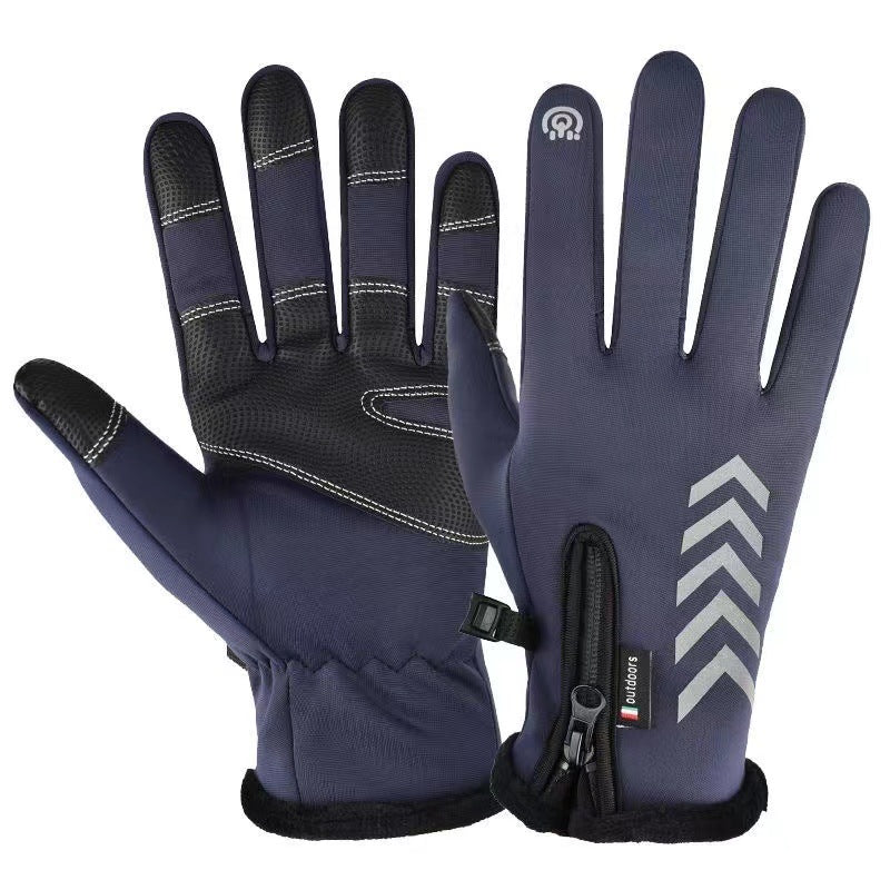 Gants de vélo thermique pour hommes compatibles avec les écrans tactiles