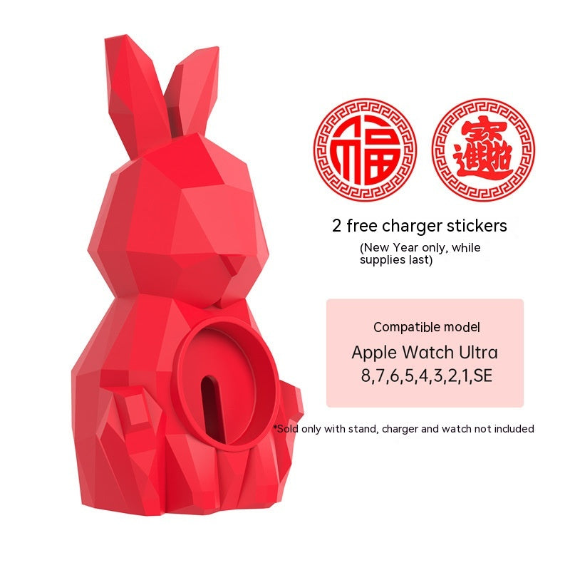 Support de chargeur de bureau en forme de lapin