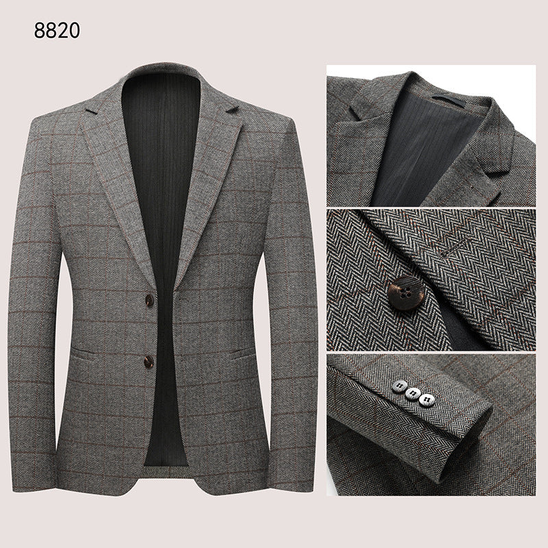 Costume casual homme Stretchy Costume tendance sans ride