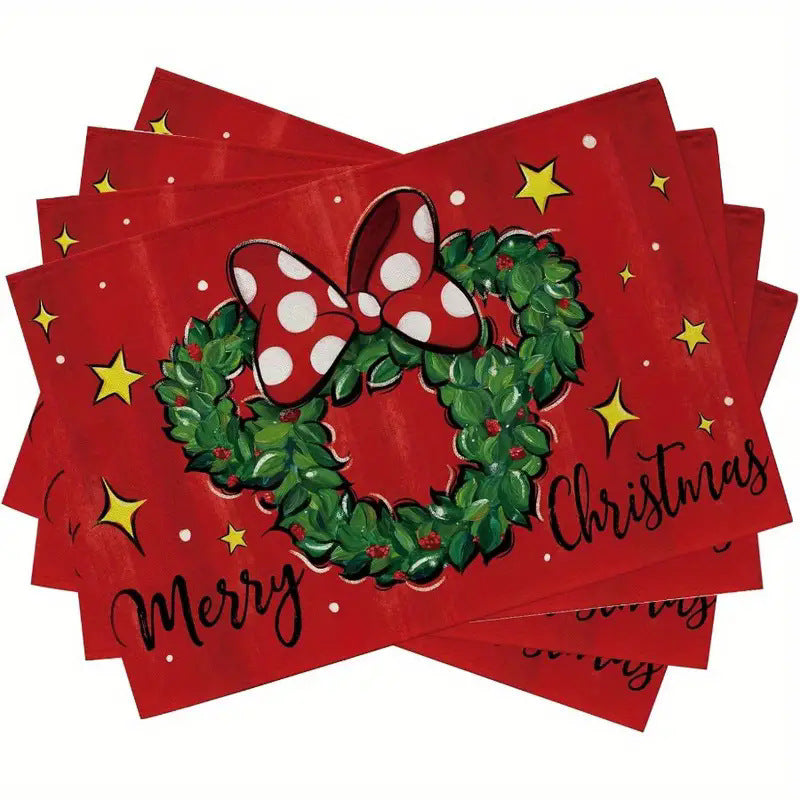 Fête de Noël Placemat Ustensiles de cuisine ménager
