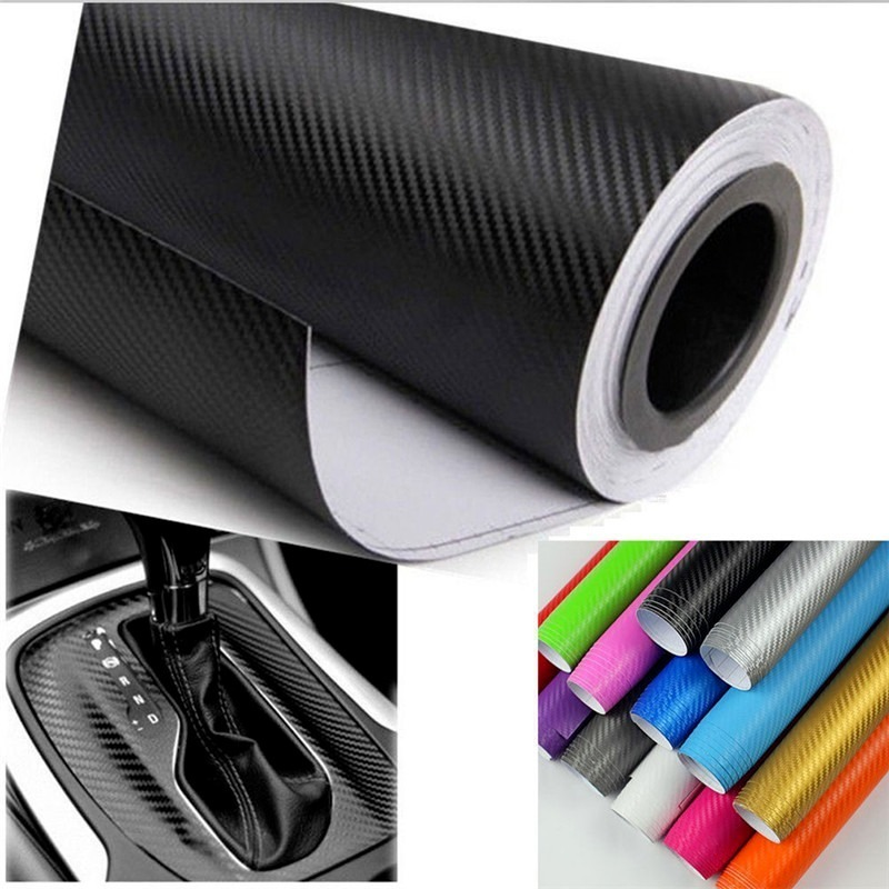 Stickers Fibre de carbone Stéréo 3D Corps de voiture intérieur et décoration extérieure Changer de décor