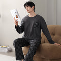 Coton Manches longues Coton complet Casual Vêtements de maison