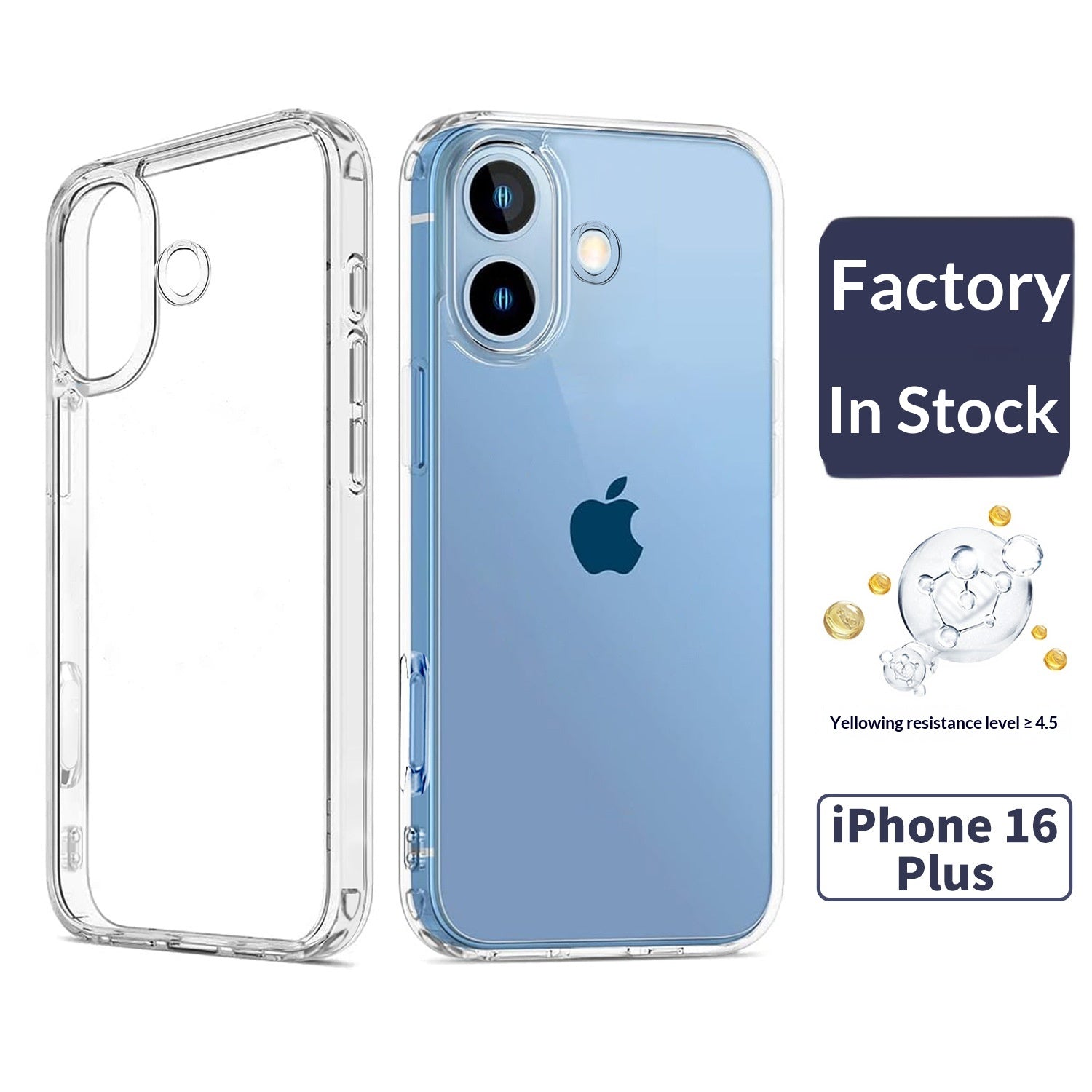 Corps complet transparent Drop preuve téléphone Case
