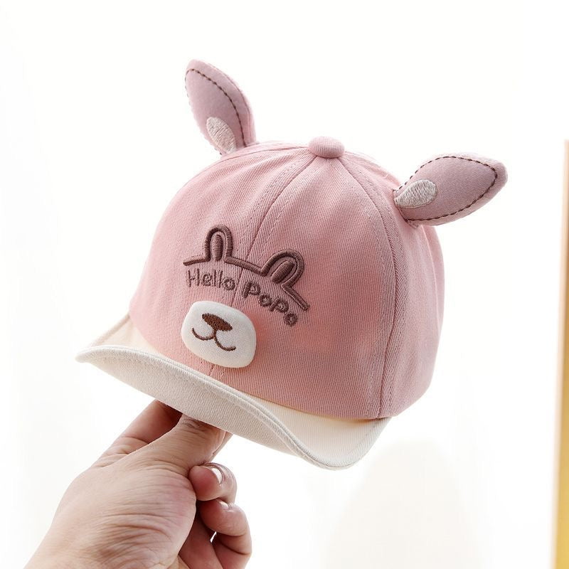 Bébé de 0 à 3 ans HelloBear en forme d'ours en trois dimensions Soft-brimmed Pure Cotton Sunshad