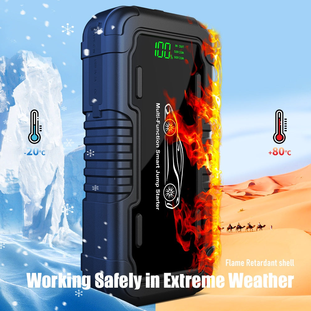 Voiture 20000mah Alimentation de démarrage d'urgence avec éclairage LED