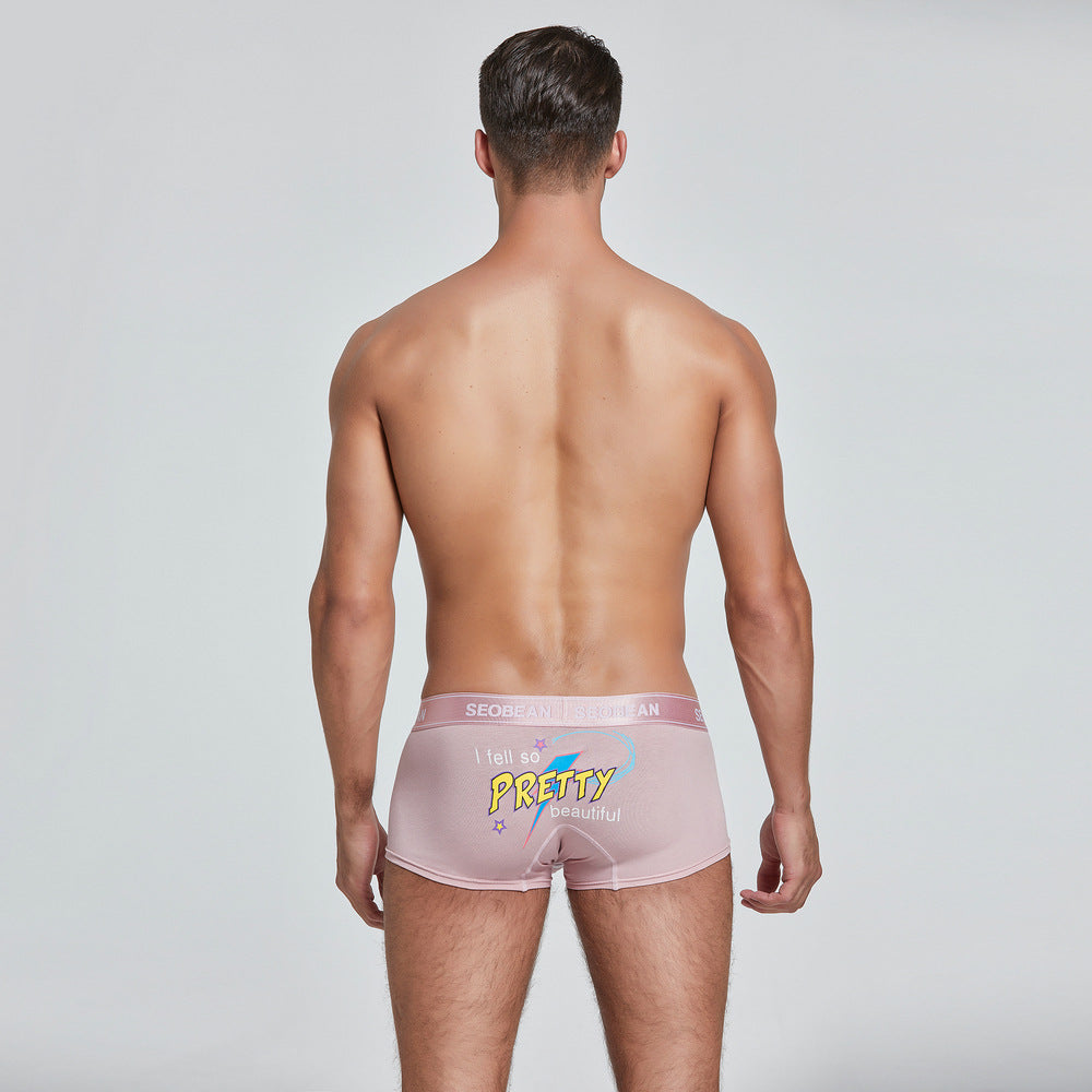 Spring Men's Boxers Mode Trendy Sexy Hommes Bas Culottes